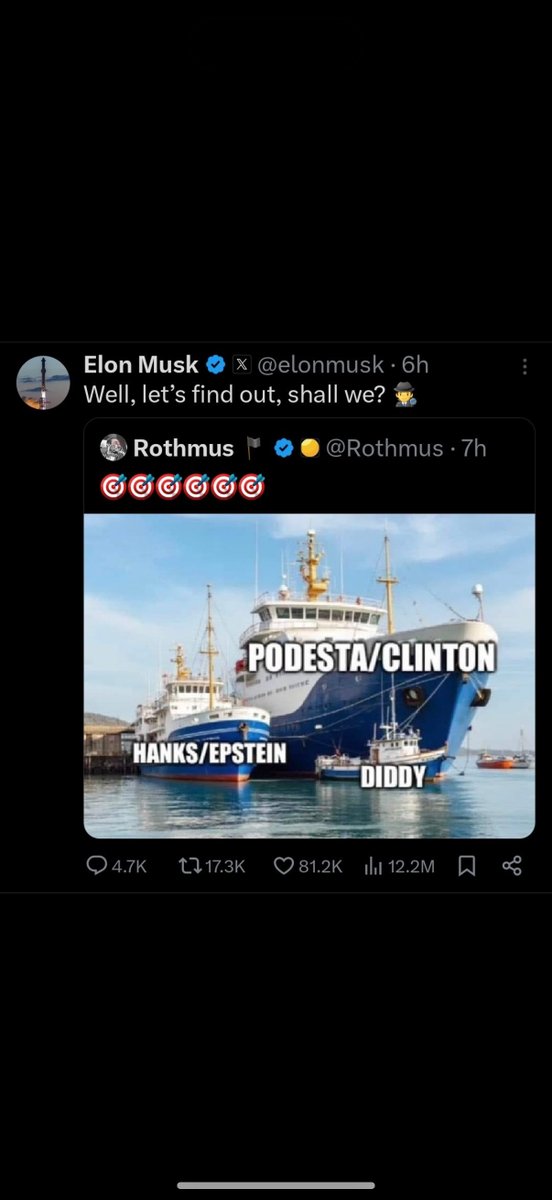 "crimes against children unite all humanity"  That's why Epsteins arrest and Diddys arrest were strategically timed when they were...

Do you have any idea what happens next?