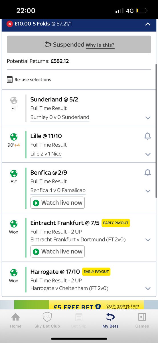 RyanKellyy14's tweet photo. @IsidorWilson No need to apologise, happens to the best of us. Would of been £586 richer though https://t.co/lmdCcG8UAl
