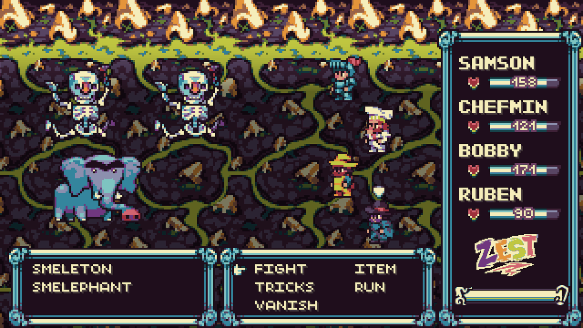 retreauxgames's tweet photo. A look into the wacky world of A Snail's Tale this #screenshotsaturday 
#indiegames #pixelart #jrpg https://t.co/PZc34XWm0d