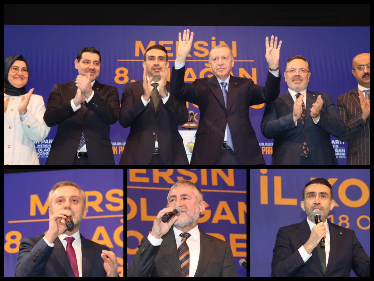 AdemAldemir33's tweet photo. 📍TEŞEKKÜRLER MERSİN... 

Kongremize katılarak bizleri onurlandıran değerli hemşehrilerimize, üyelerimize ve teşkilatımızın kıymetli mensuplarına yürekten teşekkür ederiz!

Genel Başkanımız ve Cumhurbaşkanımız Sayın Recep Tayyip Erdoğan'ın teşrifleriyle AK Parti Mersin 8.Olağan İl kongremizi büyük bir coşku, heyecan ve ilk günkü aşkla gerçekleştirdik.

Genel Merkez Teşkilat Başkan Yardımcımız Sayın Halis Dalkılıç'ın
Divan Başkanlığını yaptığı İl Kongremize Genel Başkan Yardımcımız Teşkilat Başkanımız Sayın Erkan Kandemir, Parti Sözcümüz Sayın Ömer Çelik, Genel Başkan Yardımcılarımız, Bakanlarımız, Önceki Dönem Hazine ve Maliye Bakanımız Sayın Nureddin Nebati, Önceki Dönem Bakanlarımız; Sayın Lütfi Elvan, Sayın Zafer Çağlayan ve Sayın Kürşat Tüzmen, MKYK Üyelerimiz, Merkez Disiplin Kurulu Üyelerimiz, Mersin Milletvekillerimiz Sayın Ali Kıratlı, Sayın Havva Sibel Söylemez, MKYK Üyemiz Sayın Mustafa Sever, Önceki Dönem Milletvekillerimiz, İl Yönetim Kurulu Üyelerimiz, İl Kadın Kolları Başkanımız Sayın Fatma Abacı, İl Gençlik Kolları Başkanımız Sayın Ahmet Karagöz, MHP ve BBP Mersin İl Başkanları ve Teşkilatları İlçe Başkanlarımız, İlçe Teşkilatlarımız, Meclis Üyelerimiz, İl Delegelerimiz, Partililerimiz ve vatandaşlarımız katılım sağladılar.

Birlik ve beraberlik içerisinde gerçekleştirdiğimiz
Kongremiz Mersinimize ve Ülkemize hayırlı olsun.

Umudun, İcraatın, Geleceğin #AdıAkParti
#AKPartiKongre
#Mersin
#8.OlağanKongre