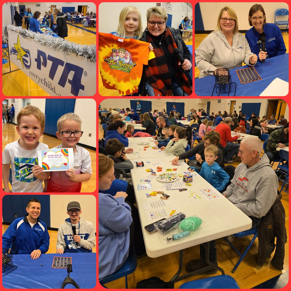 Thank you <a href="/kmespta/">KMES PTA</a> for another outstanding Bingo Night <a href="/KMElem/">KM Elementary School</a>! Families had fun playing bingo together, guessing the celebrity bingo callers, and earning cool prizes! Our KMES PTA is always working hard to provide fun experiences for all students and their families.