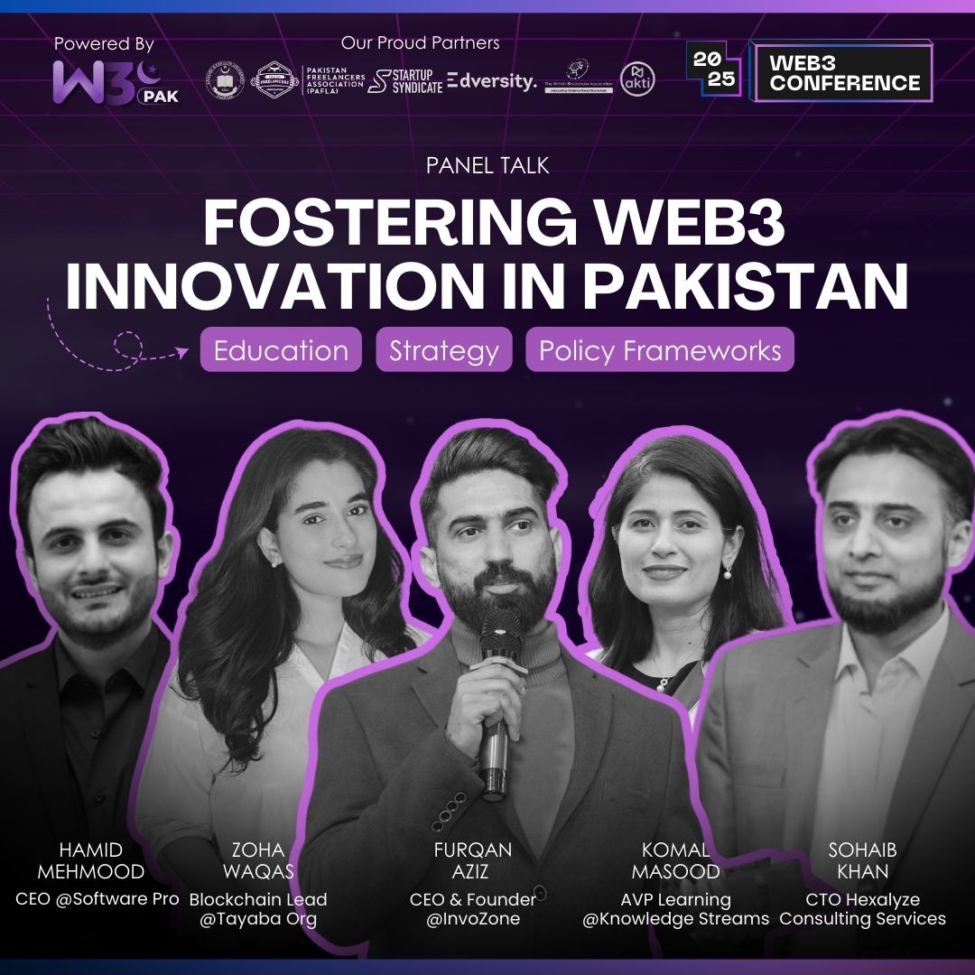 Web3 Conference Pakistan (@web3conf_pk) on Twitter photo ๐ ๐๐๐ง๐๐ฅ ๐๐๐ฅ๐ค: ๐
๐จ๐ฌ๐ญ๐๐ซ๐ข๐ง๐ ๐๐๐3 ๐๐ง๐ง๐จ๐ฏ๐๐ญ๐ข๐จ๐ง ๐ข๐ง ๐๐๐ค๐ข๐ฌ๐ญ๐๐ง: ๐๐๐ฎ๐๐๐ญ๐ข๐จ๐ง, ๐๐ญ๐ซ๐๐ญ๐๐ ๐ฒ, ๐๐ง๐ ๐๐จ๐ฅ๐ข๐๐ฒ ๐
๐ซ๐๐ฆ๐๐ฐ๐จ๐ซ๐ค๐ฌ
Join us for an exciting panel discussion on how #Web3 can transform Pakistanโs digital landscape ๐ ๐๐๐ง๐๐ฅ ๐๐๐ฅ๐ค: ๐
๐จ๐ฌ๐ญ๐๐ซ๐ข๐ง๐ ๐๐๐3 ๐๐ง๐ง๐จ๐ฏ๐๐ญ๐ข๐จ๐ง ๐ข๐ง ๐๐๐ค๐ข๐ฌ๐ญ๐๐ง: ๐๐๐ฎ๐๐๐ญ๐ข๐จ๐ง, ๐๐ญ๐ซ๐๐ญ๐๐ ๐ฒ, ๐๐ง๐ ๐๐จ๐ฅ๐ข๐๐ฒ ๐
๐ซ๐๐ฆ๐๐ฐ๐จ๐ซ๐ค๐ฌ
Join us for an exciting panel discussion on how #Web3 can transform Pakistanโs digital landscape