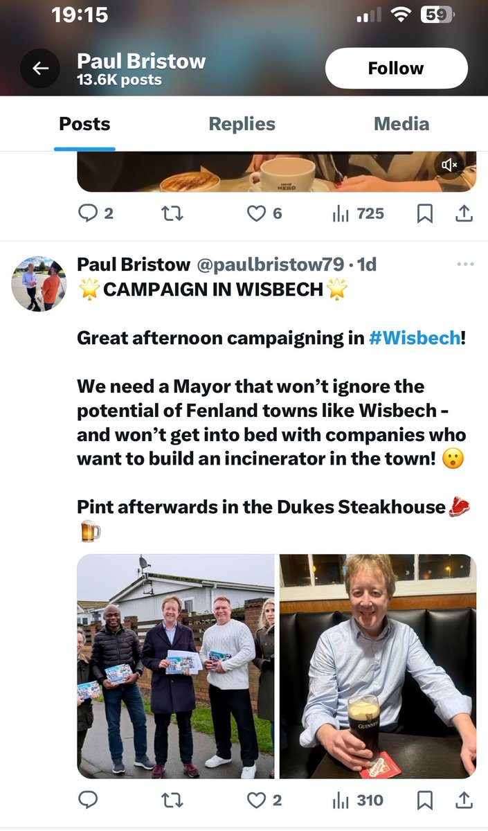 Memo <a href="/paulbristow79/">Paul Bristow</a> it was YOUR bloody Government that approved the incinerator for Wisbech, YOUR Tory colleague <a href="/SteveBarclay/">Steve Barclay</a> who failed miserably to oppose it and YOUR <a href="/Conservatives/">Conservatives</a> chums who snubbed <a href="/wiswinorguk/">wiswinorguk</a> - the only credible opposition to it. In 2 words? Get.Lost