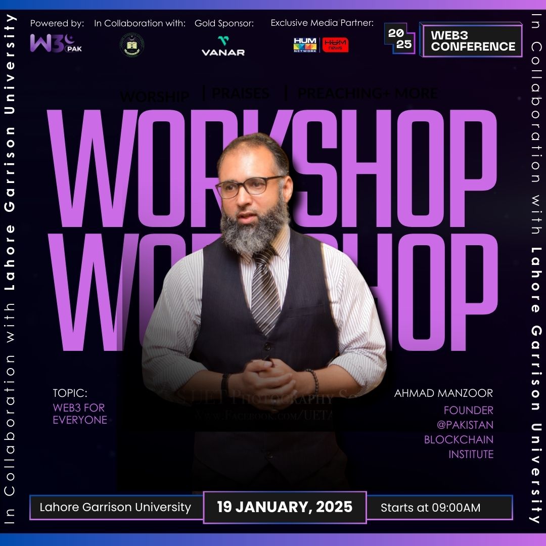 Web3 Conference Pakistan (@web3conf_pk) on Twitter photo ๐๐จ๐ซ๐ค๐ฌ๐ก๐จ๐ฉ ๐๐ฉ๐จ๐ญ๐ฅ๐ข๐ ๐ก๐ญ: Ahmad Manzoor, Founder of Pakistan Blockchain Institute
Heโll share insights on how Web3 technologies can be leveraged by everyone, making this transformative technology accessible to all. ๐
#Web3ConferencePK #Web3ForEveryone #Blockchain ๐๐จ๐ซ๐ค๐ฌ๐ก๐จ๐ฉ ๐๐ฉ๐จ๐ญ๐ฅ๐ข๐ ๐ก๐ญ: Ahmad Manzoor, Founder of Pakistan Blockchain Institute
Heโll share insights on how Web3 technologies can be leveraged by everyone, making this transformative technology accessible to all. ๐
#Web3ConferencePK #Web3ForEveryone #Blockchain