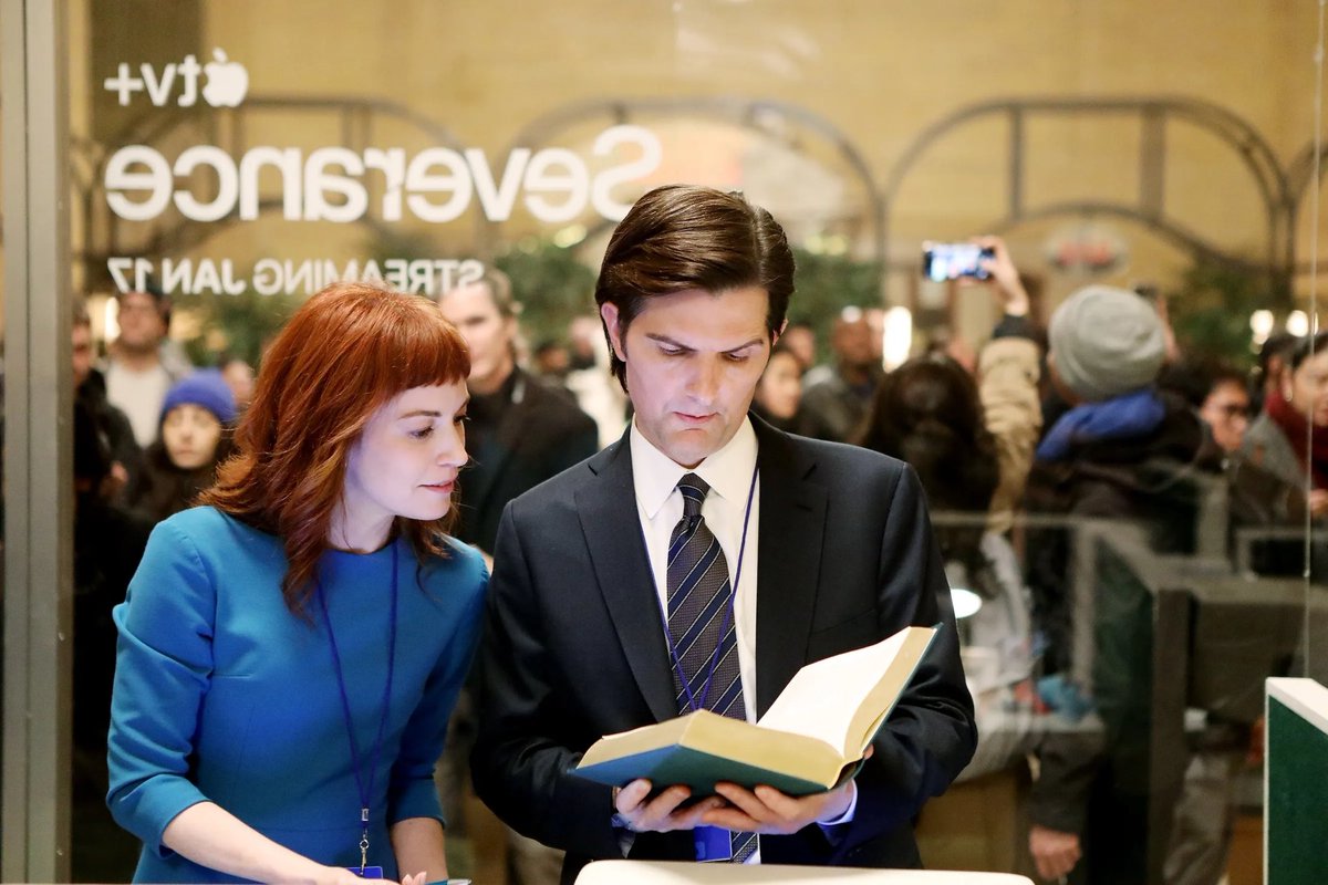 GenePark's tweet image. ok this will be my #severance reactions and spoilers thread as i go through season one. follow along or mute this thread! i’ll hashtag too just in case for muted terms.

i know some of you want my live reactions so here they are. diving back in now