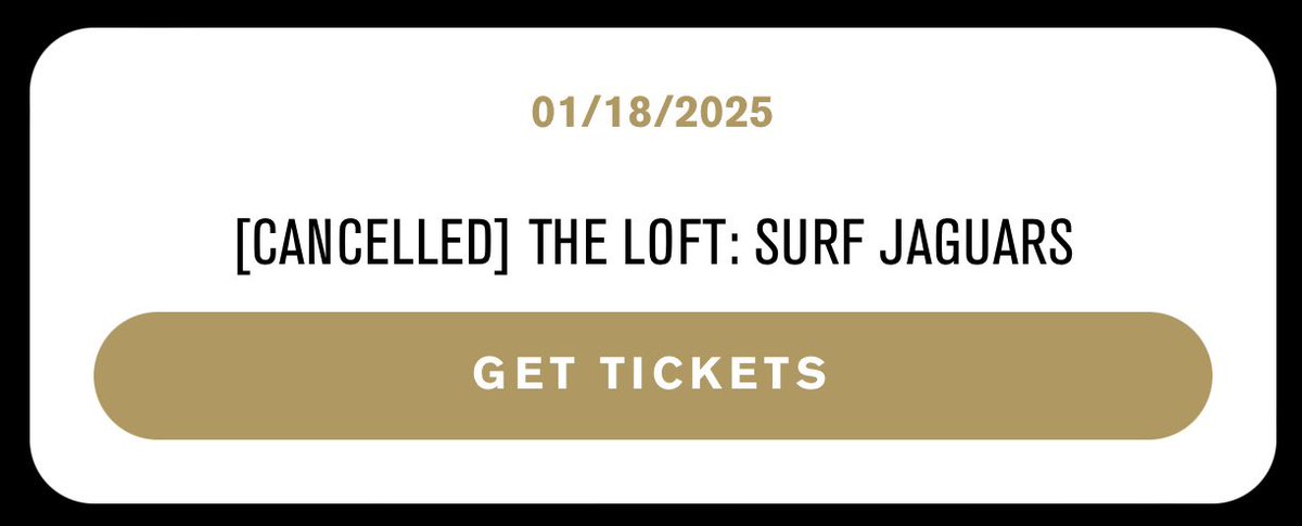 Tonight’s free performance in The Loft ft. Surf Jaguars has been cancelled. Don’t worry, we’ll bring them back soon! 

For full line up of concerts in The Hamilton Live and in The Loft visit: 

live.thehamiltondc.com
