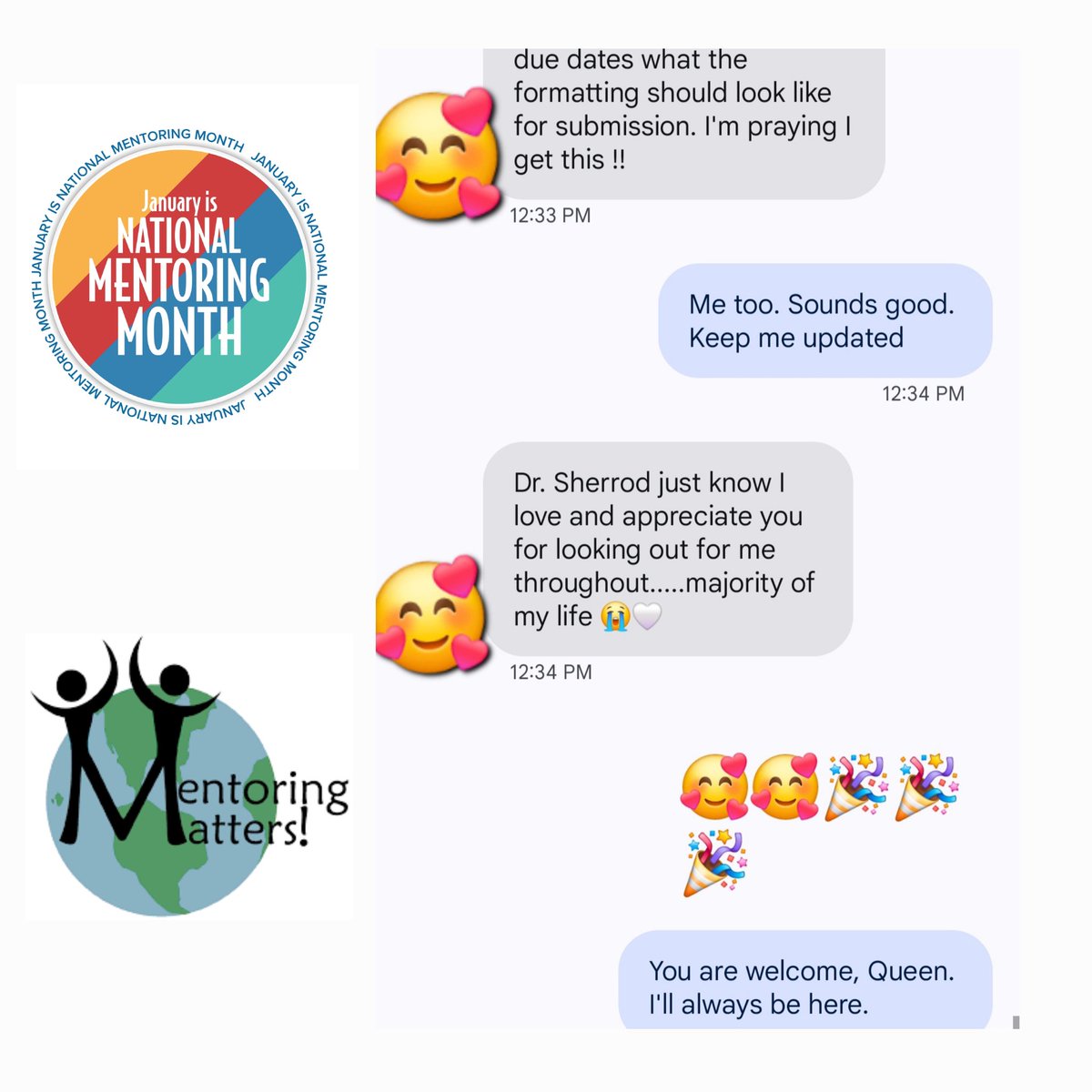 I was shocked with some good &amp; BIG news from a mentee, and that allowed me to open another BIG door. This 35-minute unplanned session made me smile extra hard this Saturday afternoon, especially because it was followed by a great compliment.❣️