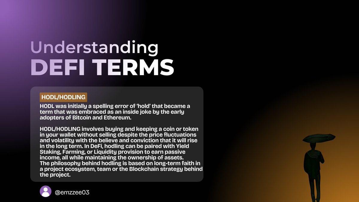 Hodl is exactly what you've experienced with $TRUMP the past hours. If you got in, GGs. If not there are still many more opportunities to come.

#understanding_DeFi_terms_with_MZ
#Trump2025