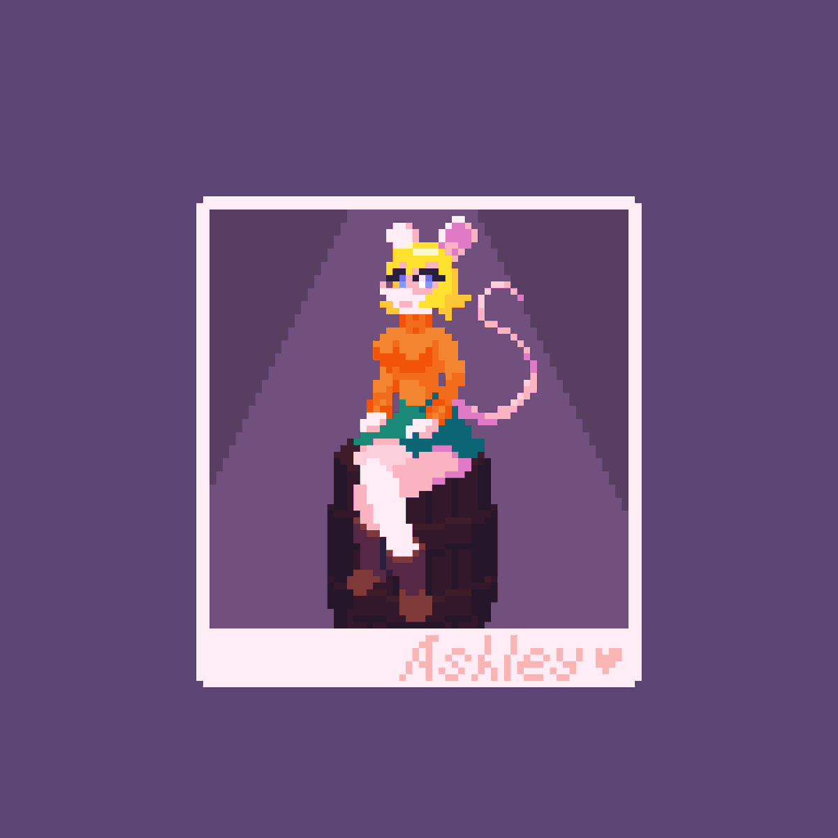 _iwolga's tweet photo. Mouse Ashley from #ResidentEvil for today's #pixel_dailies. Wanted to draw her for a long time. #Rodent @Pixel_Dailies #pixelart https://t.co/BFArgnzGsw