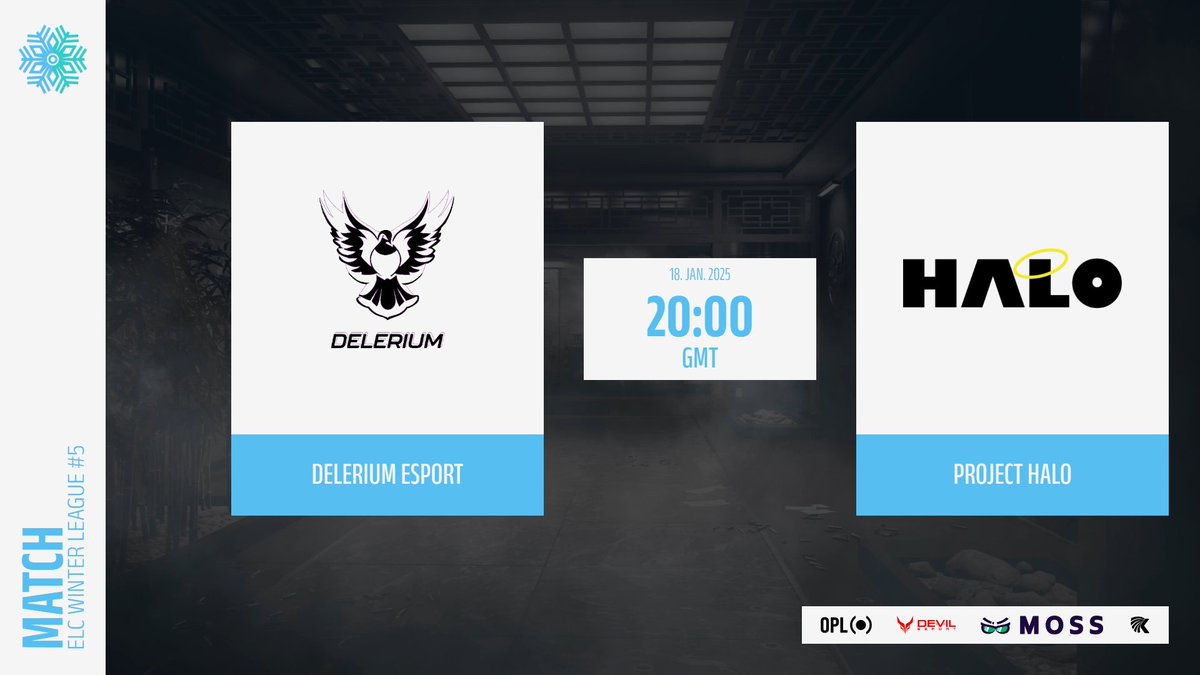 Today we face <a href="/DeleriumEsport/">Delerium.Esport</a> in <a href="/ELC_EsportsR6/">Euro League&Cup</a> 
Good Luck!