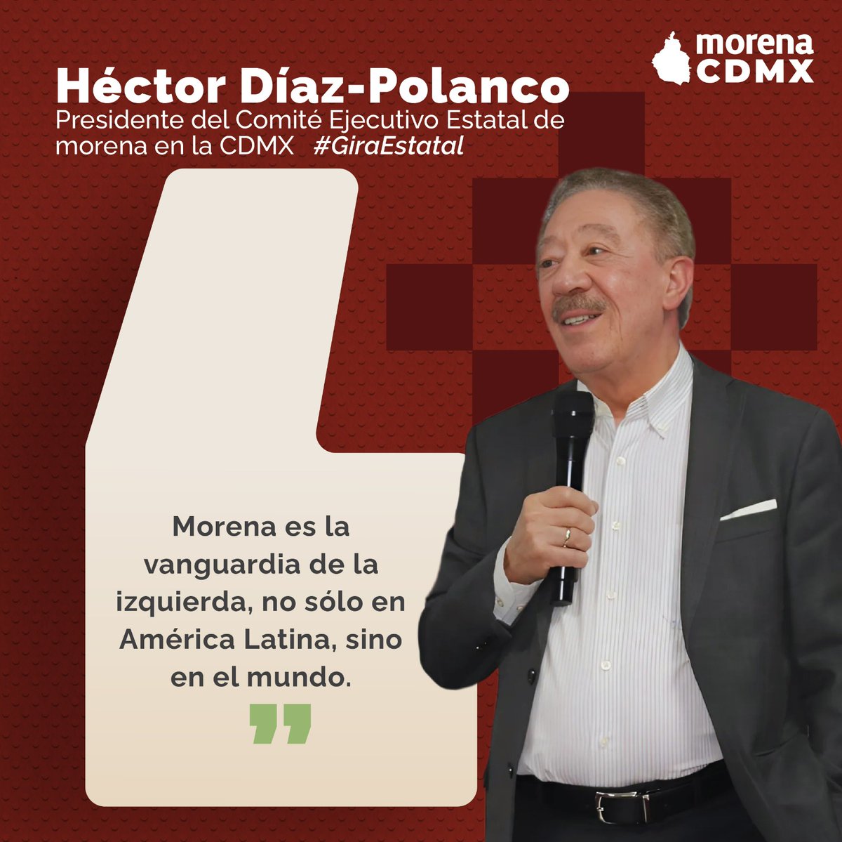 MorenaCiudadMex's tweet photo. #Morena sigue marcando el rumbo de la izquierda a nivel global, demostrando que la #transformación es posible cuando el pueblo se organiza. Con justicia social y #compromiso, avanzamos hacia un futuro más #igualitario y #digno para todas y todos. https://t.co/6wYbvx3j4r
