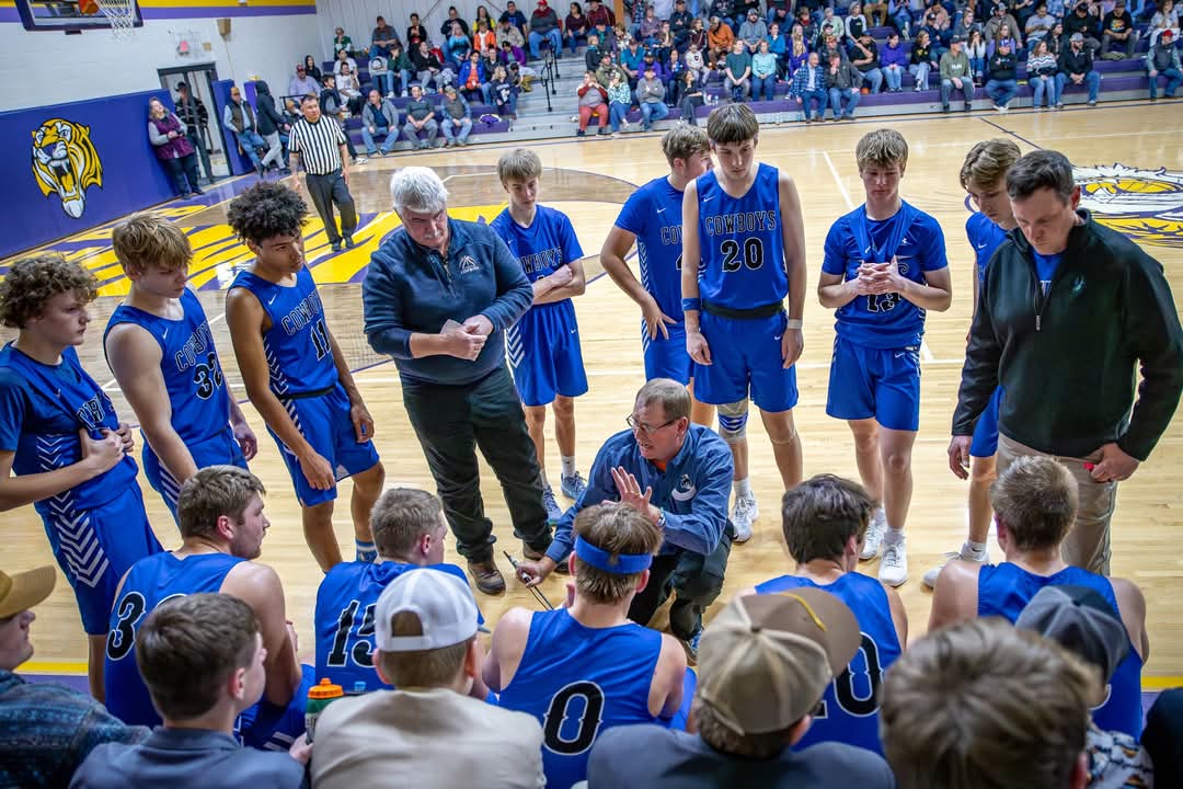 The Cowboys went on the road and defeated the 8-3 Dupree Tigers by a score of 58-43 to extend their record to 8-1.  Blair Ham led the way with 27 pts 14 rebounds.  Jacob Sonsalla added 16 points.
