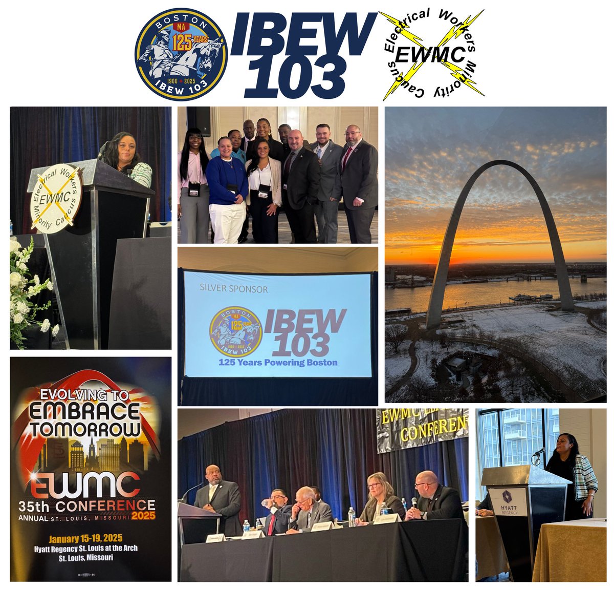 Lou Antonellis (@lantonellis103) on Twitter photo Productive few days for <a href="/IBEW103/">Local 103 IBEW</a> in St. Louis at <a href="/IBEW/">IBEW</a> #EWMC (Electrical Workers Minority Caucus). Great job <a href="/ReneeDozier/">Renee Dozier</a> and #Team103. Thank you for the hospitality IBEW Local 1 & BM Frank Jacobs.
#LFG
#EmpoweringBoston
✊🏽✊🏾✊🏿
#WePlugYouIn 🔌 Productive few days for <a href="/IBEW103/">Local 103 IBEW</a> in St. Louis at <a href="/IBEW/">IBEW</a> #EWMC (Electrical Workers Minority Caucus). Great job <a href="/ReneeDozier/">Renee Dozier</a> and #Team103. Thank you for the hospitality IBEW Local 1 & BM Frank Jacobs.
#LFG
#EmpoweringBoston
✊🏽✊🏾✊🏿
#WePlugYouIn 🔌