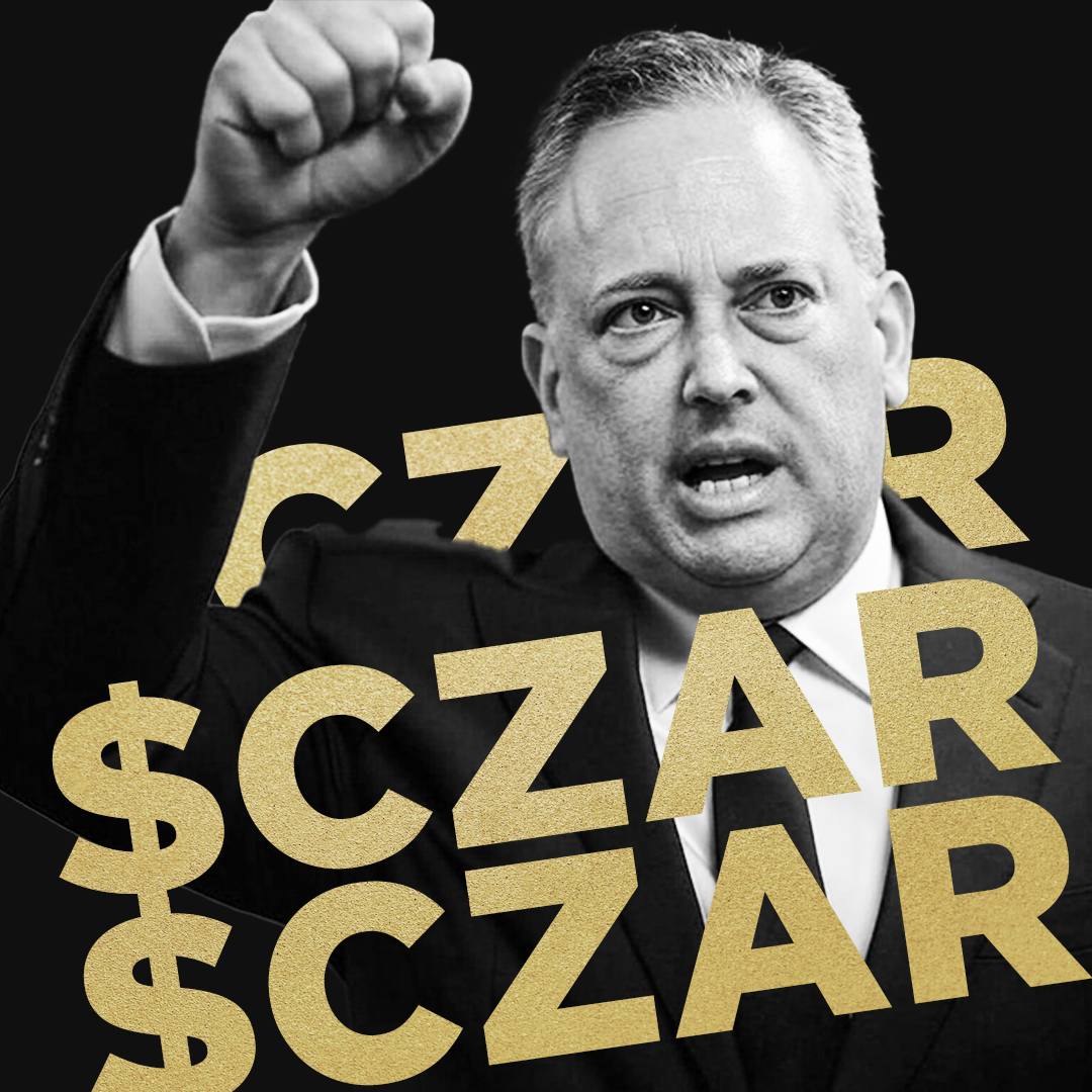 Only 2 days until the Crypto Czar takes office 🚀 Join $CZAR now to be part of a movement grounded in real events, not just another meme. This role will shape U.S. crypto regulation. Own a piece of history.

CA: 0xC539f8e194569b3DB935d70Fa2E7cadD7DAd7F35