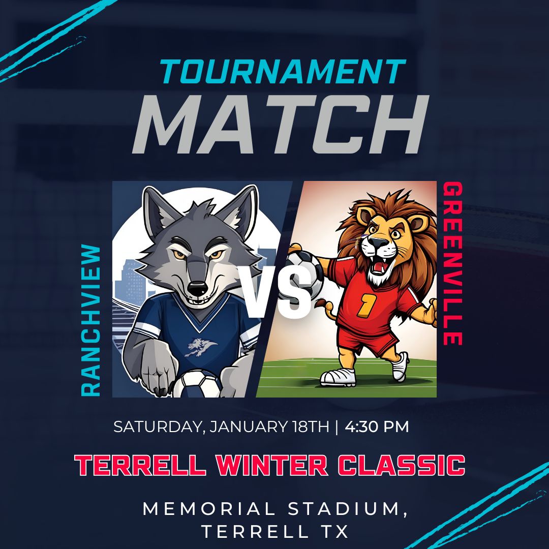 RanchviewSoccer's tweet image. Tournament #3 
Game 3
Wolves vs. Lions

Nothing on the line but pride! 
Let' play the beautiful game! ⚽️
@GVLHighMSoccer

Terrell Winter Classic 

2025SoccerBegins 🎇2⃣0⃣2⃣5⃣🎇
#WolvepackSoccer💙⚽️🐺
#SoccerFamily⚽️
#WolfPackNation🐺

@RanchviewWolves @cfbisd
@RHSFAM1LY