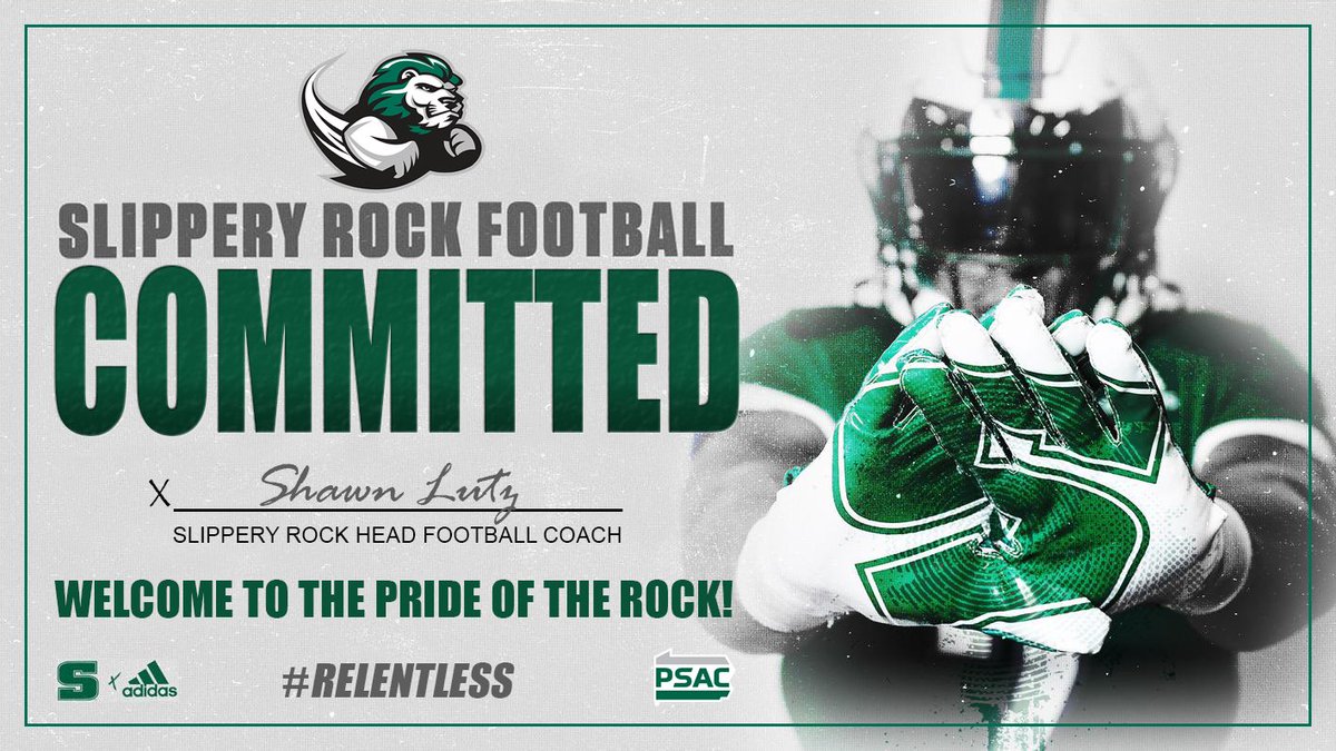 Proud to announce i’ll be continuing my academic and athletic journey at <a href="/SRURockFB/">Slippery Rock Football</a>. Huge thanks to my Family and coaches! Can’t wait to start the grind! <a href="/coach_marella/">Joe Marella</a> <a href="/lutzsru/">Shawn Lutz</a> <a href="/PSteel78/">Coach Conrad</a> 

Recruitment is 100% closed
#Relentless