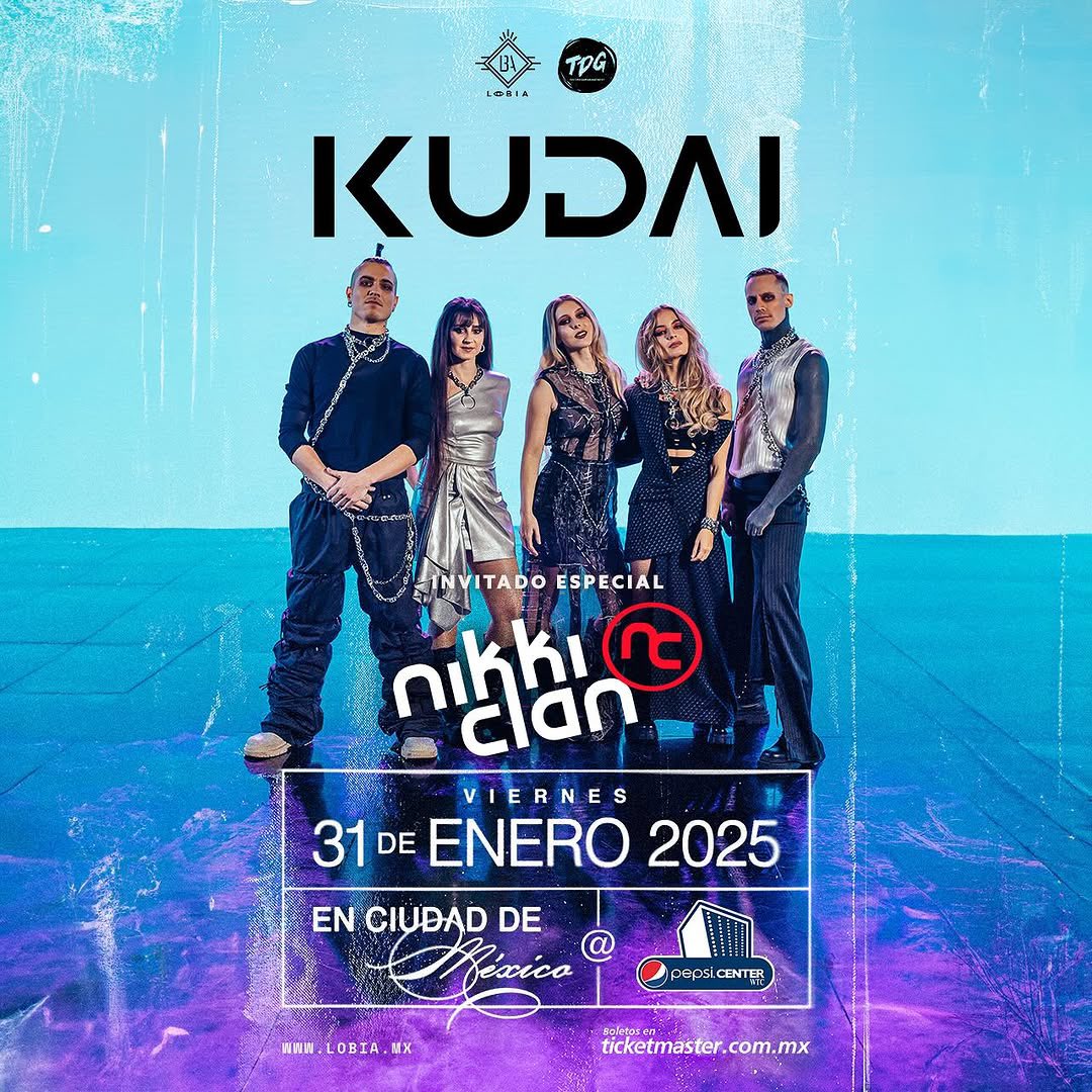 ¡Nikki Clan acompañará a Kudai en el “Revive Tour”! 🔥 El 31 de enero en el Pepsi Center WTC de CDMX, la banda de pop rock y happy punk regresa con sus éxitos y nueva música. No te pierdas esta noche épica. 🎶

🎟️ Boletos: ticketmaster.com.mx/kudai-mexico-3…