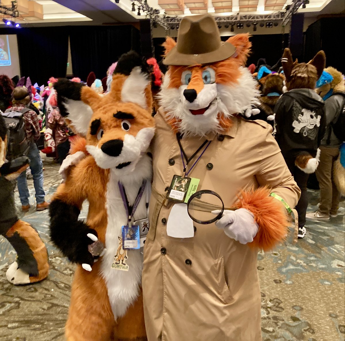 Sam Valentino with his friend @Guntherthefox, along with meeting
