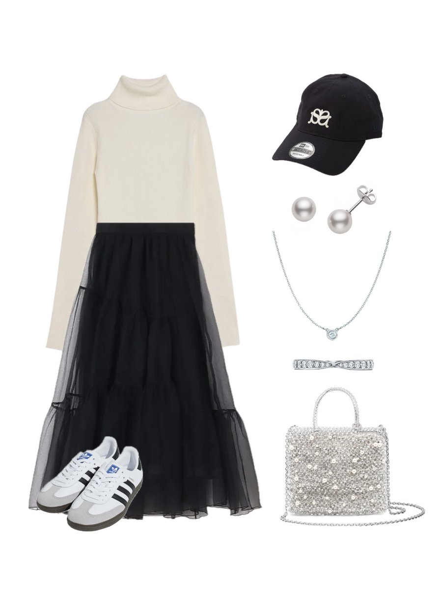 昨日のコーデ！
アウターは白のショートダウンに、スニーカー合わせでカジュアルめな１日🫰🏻🤍
ヘッドスパに行くだけだったのでキャップ被って寝癖を隠してました🙃笑