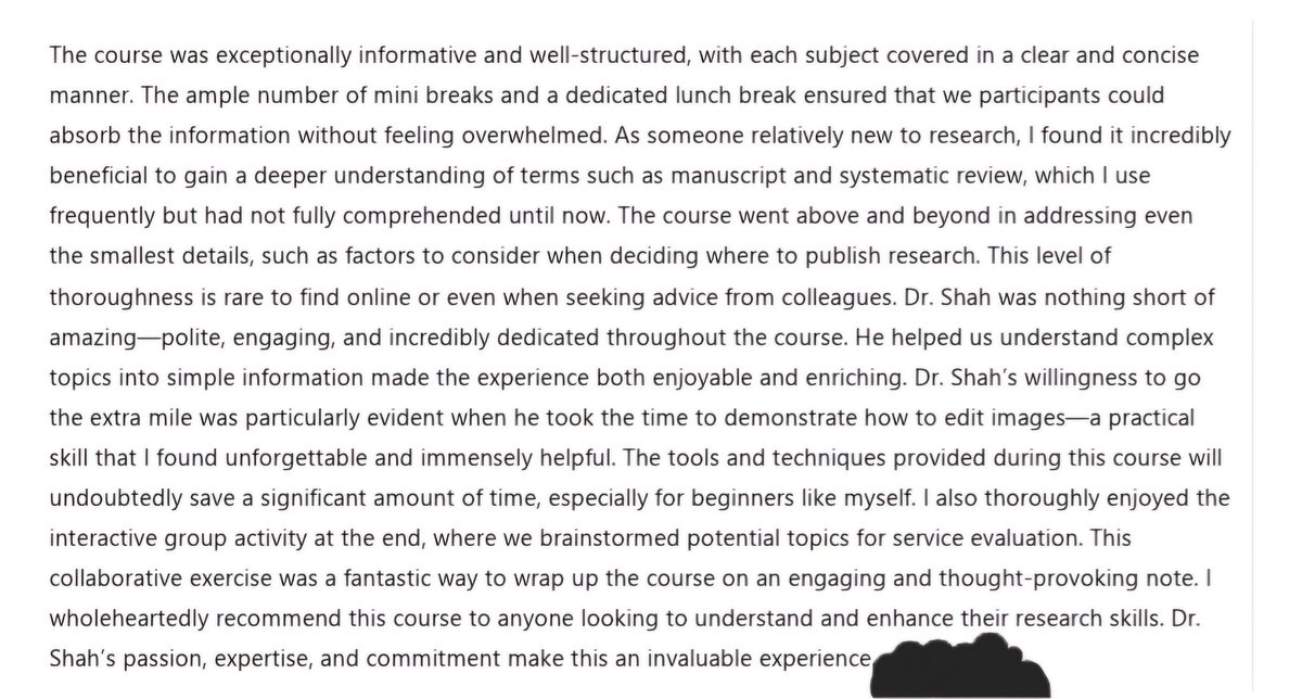 GPIMcourse's tweet image. Fantastic to receive such wonderful feedback after last week's Get Published in Medicine course, the first of 2025 😃
Much more to come this year!
Visit our website for more information
#MedTwitter #cardiotwitter #ACCFIT