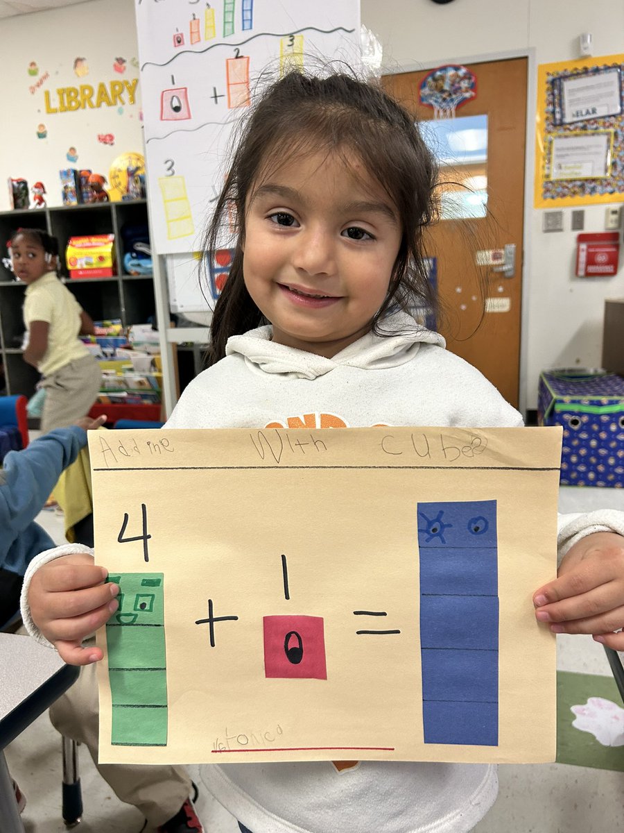 Miss_Bolden's tweet photo. I can add up to 5
#PreK 🍎 
#TheColdestPreKTeacher 👩🏾‍🏫 #InnovativeLessons 🧠 #Science 🧪 #Math 🧮#Addition ➕ 📚 #STEM #NumberBlocks 🟥🟧🟨🟩🟦 https://t.co/LZOfjF1X5c