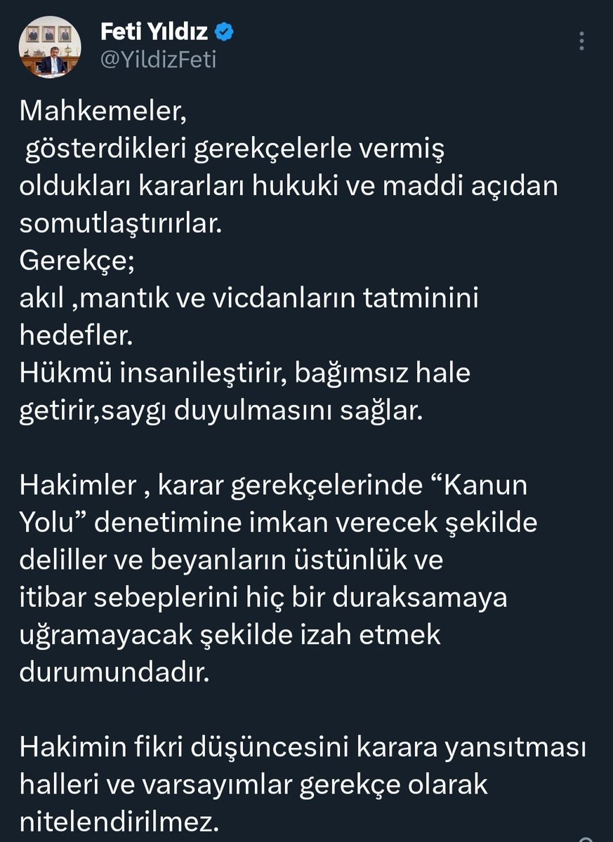 <a href="/MHPBursail/">MHP Bursa</a> Sn <a href="/dbdevletbahceli/">Devlet Bahçeli</a>
-Polisler müfettişlern ÖZNEL değerlendirmesyle ihraç edildi
-Herhangi bir somut veri olmadan soyut kavramlarla mahkemelerdn iade konusunda ret aldı
Sn. <a href="/YildizFeti/">Feti Yıldız</a>'ın dediği gibi
-Bizde somut delil yok
-Akıl,mantık ve vicdanlar tatmin değil
Sesmizi duyun lütfn