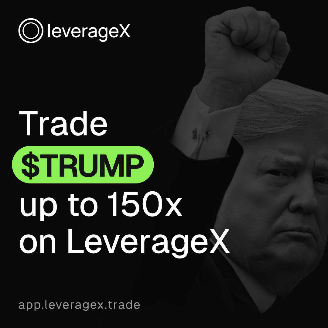 Javsphere's tweet photo. 🚨 $TRUMP Token is Live on #LeverageX! 🚀

Go long or short on $TRUMP with up to 150x leverage! In collaboration with @PythEco & @PythNetwork, we’re delivering precise price feeds for seamless trading. Chart not live yet—use TradingView!

Links to competition & updates below ⬇️