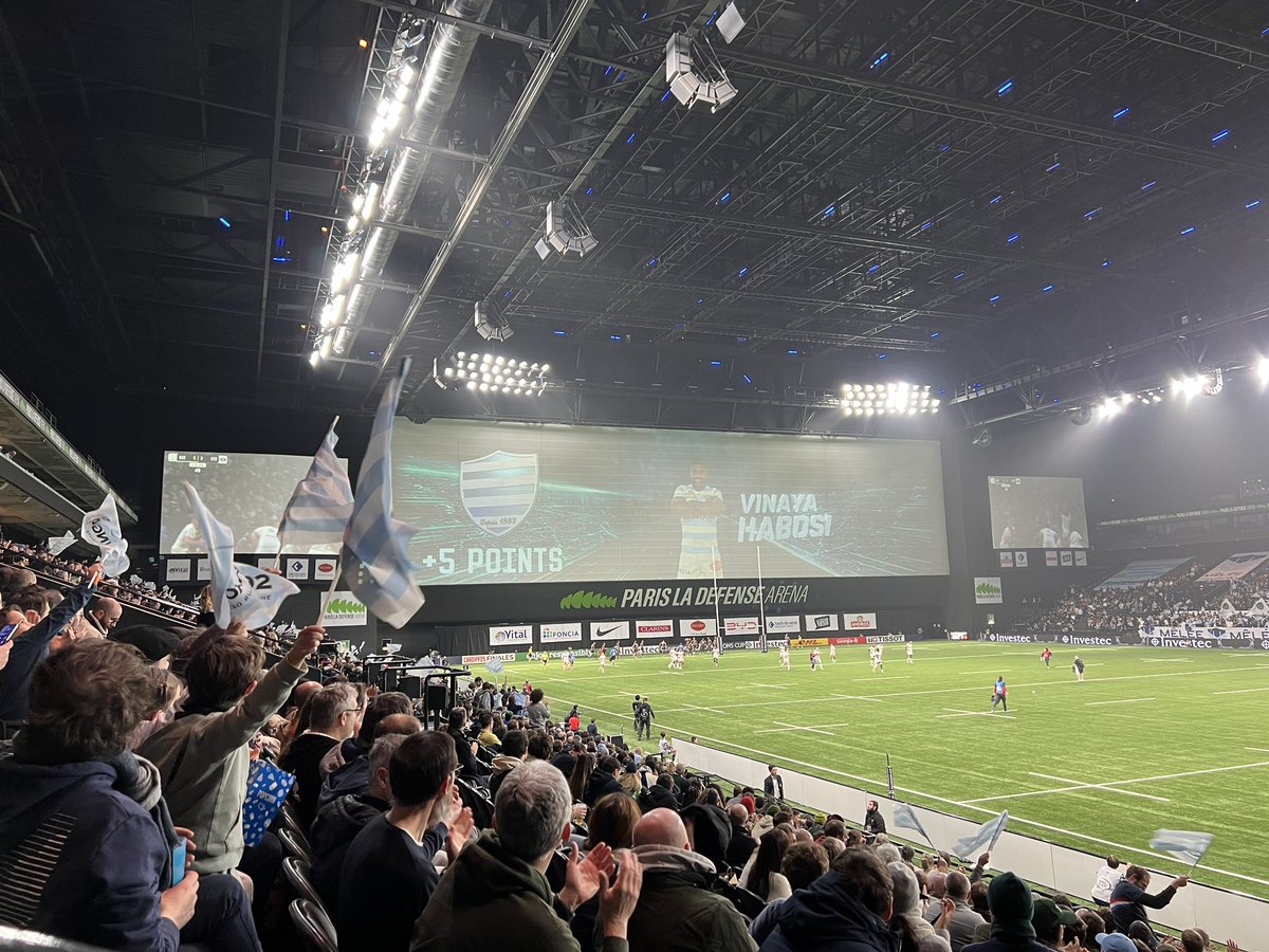 1er essai marqué par nos incroyables ciels et blancs <a href="/racing92/">Racing 92</a> 🏉
Un match sous le signe de la performance et de la solidarité avec <a href="/piecesjaunes/">Pièces Jaunes</a>, <a href="/FondHopitaux/">Fondation des Hôpitaux</a>, #uneviedeouf <a href="/floriangr_/">Florian Gr | MAPR 2 | UVDO</a>
On ne lâche rien 💪
👉 shorturl.at/Jm17f