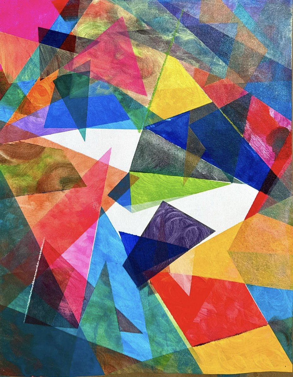 Acrylics and pastels on 16” by 20” canvas sheet. #art #abstractart #ArtistOnX  #abstractexpressionism