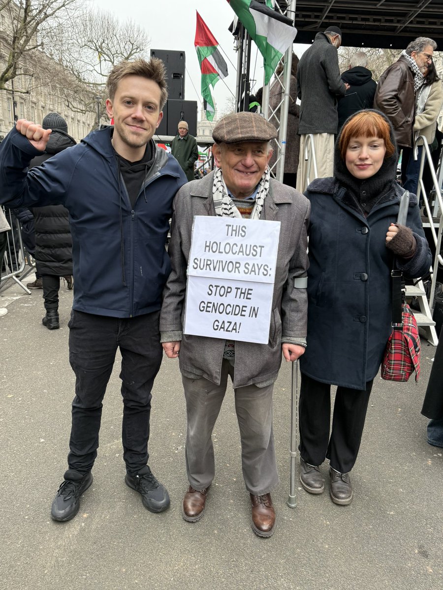 Meanwhile, at the actual Palestine demo which exists in real life, rather than in your head