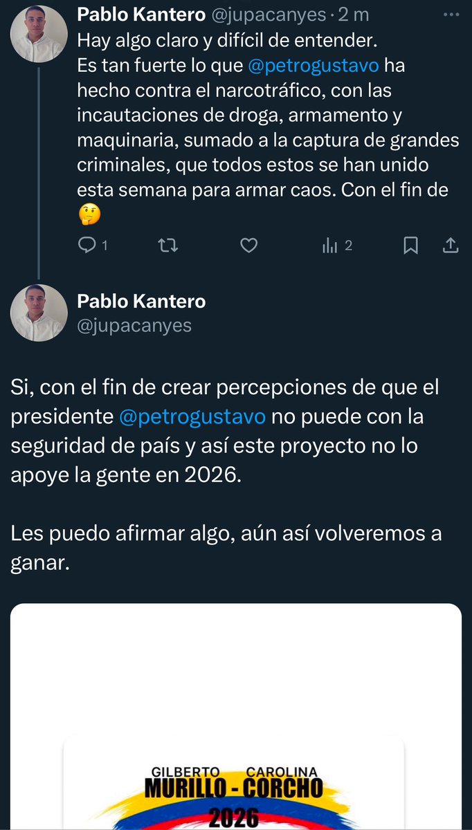 jupacanyes's tweet image. ¿Quién más piensa cómo yo? #Elecciones2026 #progressismo #petro sígueme y te sigo.