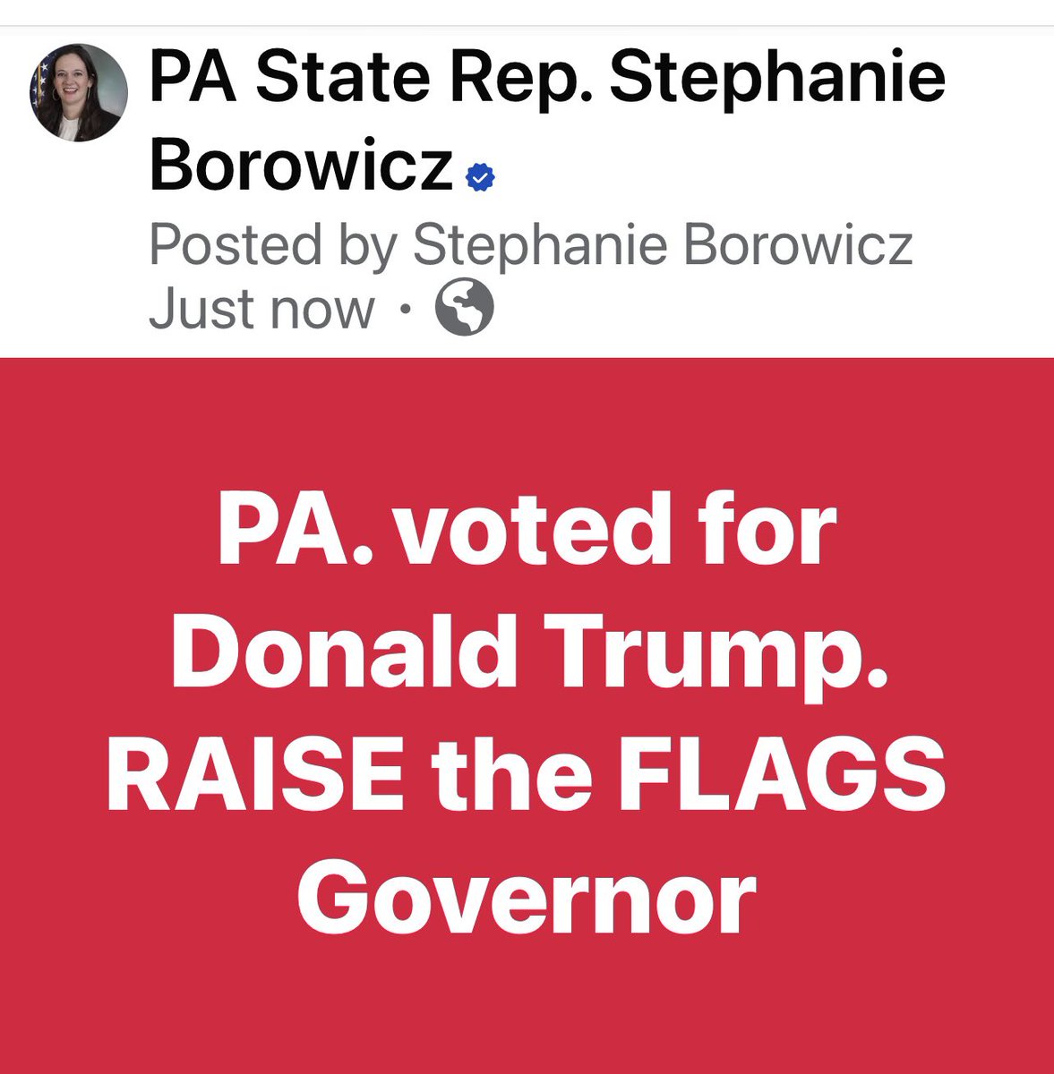 StephBorowicz's tweet photo. Raise the flags on Monday! https://t.co/nInjhe070o
