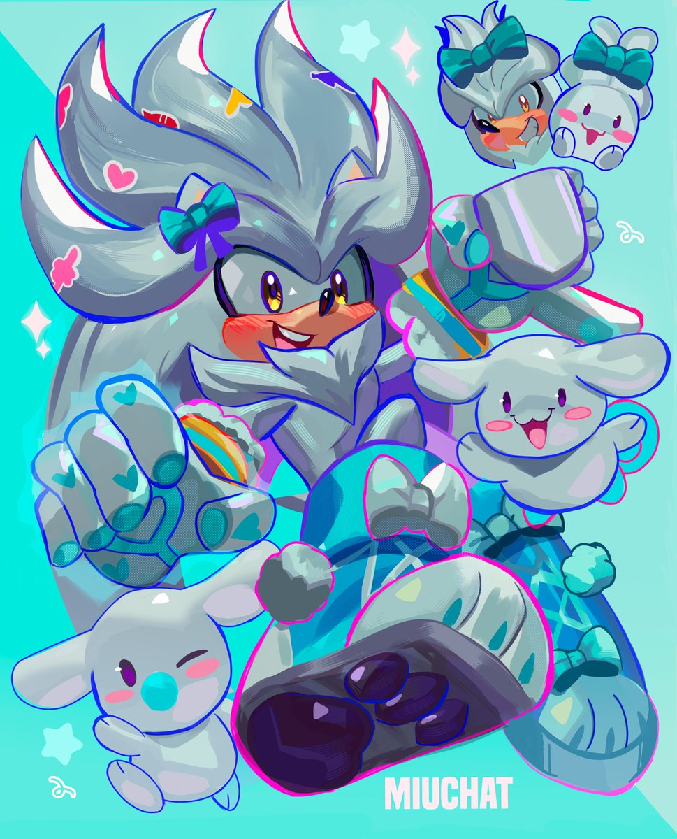 miuchat_cat's tweet photo. 𝐒𝐢𝐥𝐯𝐞𝐫 𝐱 𝐂𝐢𝐧𝐧𝐚𝐦𝐨𝐫𝐨𝐥𝐥🦔🩵
#SilverTheHedgehog  #Sanrio  #sonicart https://t.co/9GsuawKG7T