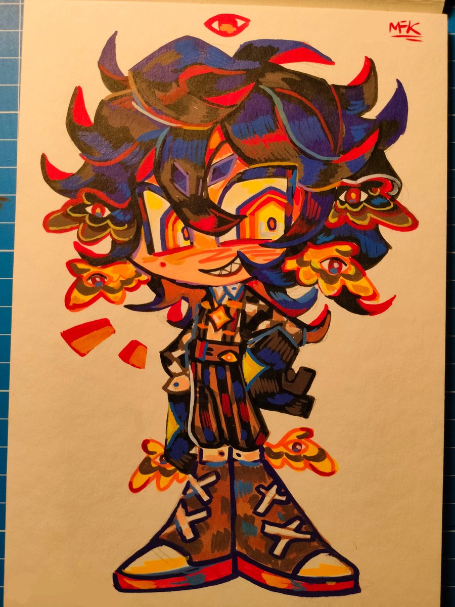 This is my headcanon design elquackity #ElQuackityfanart #qua