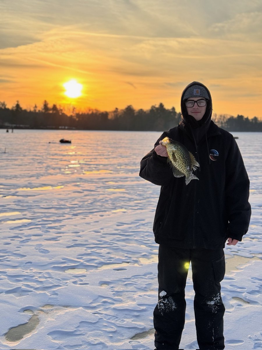 The first fish of the day holds on to win the #TheIceholeOpen. Congratulations Susi and great job to all the Iceholes!!