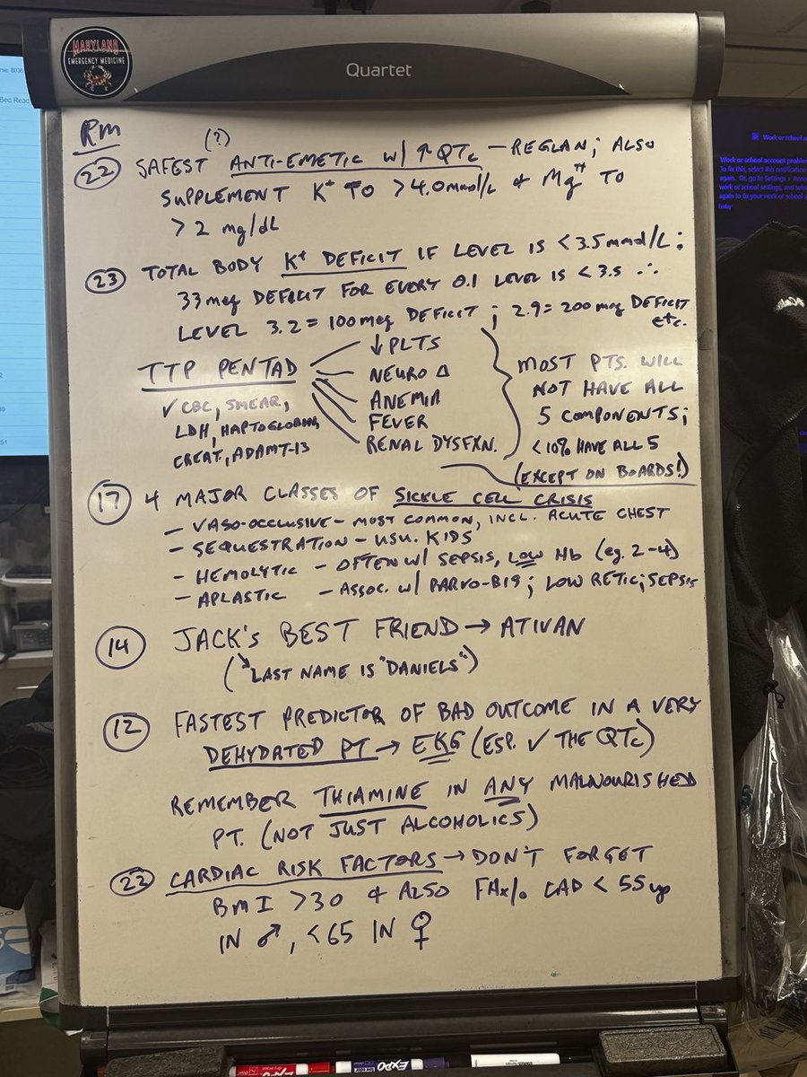 amalmattu's tweet photo. Saturday shift ⁦@UMEmergencyMed⁩ #foamed #WhiteBoardTeaching https://t.co/lFUNlb1yZZ