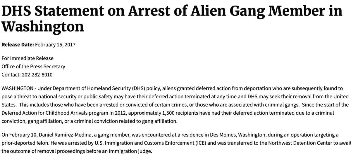 David_J_Bier's tweet photo. Daniel Ramirez, a DACA recipient, never had any criminal charges against him. And Trump couldn't even make up a crime for him, but they labeled him a "gang member" without evidence. Once gain... https://t.co/YVQAtJLDbo