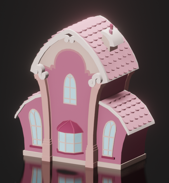 DeveloperKeizy's tweet photo. Cute pink cartoon style house designed in Blender ✨

#RobloxDev #ROBLOX #robloxart #RobloxUGC #robloxartcommission https://t.co/5toJ3JGOnq