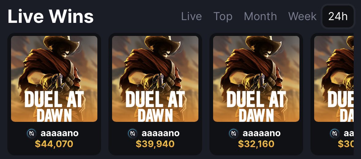 Aaaaano is on an absolute ROLL today playing Duel at Dawn on metawin.com! 👀💥

Let’s celebrate with a little GIVEAWAY… $50 in ETH to 3 MetaWinners ($150 total) who RT &amp; comment their username below! GO!!!
