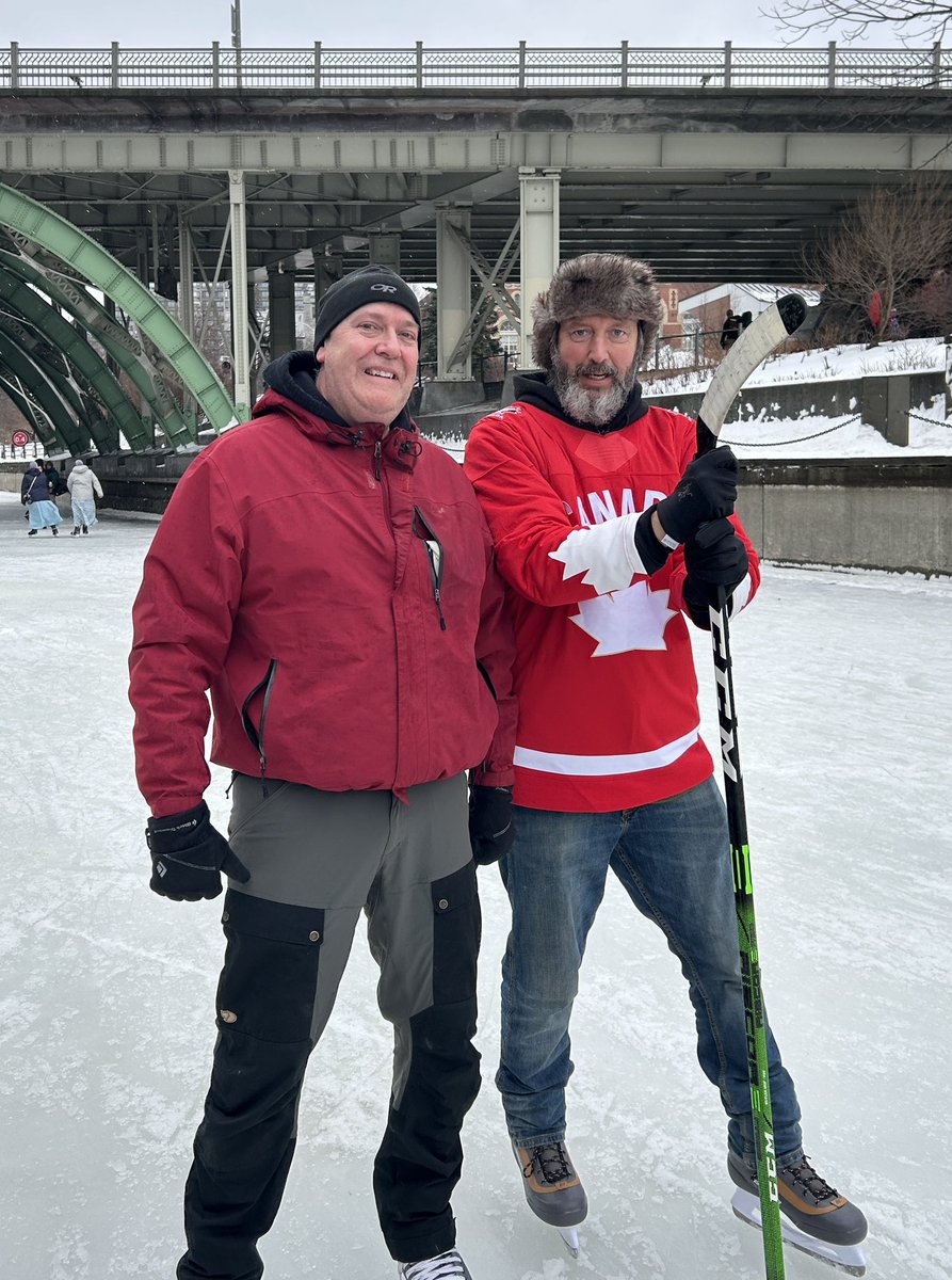 Happy Hockey Day in Canada! I was out on the canal in Ottawa today with my family, doing typical Canadian stuff, and was absolutely thrilled to do a sing along with this stellar Canadian, <a href="/tomgreenlive/">Tom Green</a> 🇨🇦