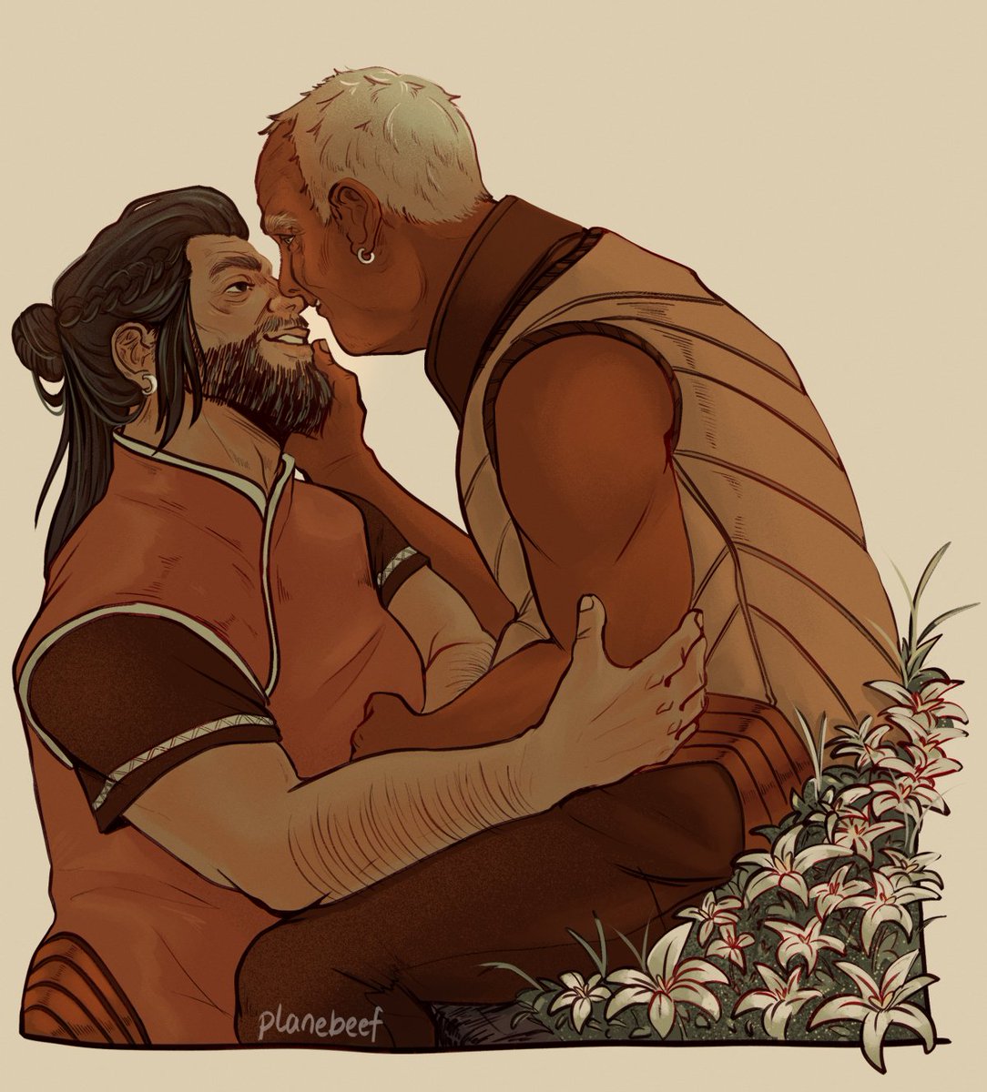 Tarquin &amp; Ashur, 30 years later (close up below)
#veilguard #viperquin