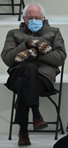 In a world of weak strong men wanna-bes who can't stand the typical Inauguration Day weather, be like Bernie.