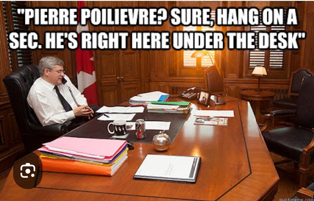 Pierre Poilievre during the Harper years. 🤪 😜