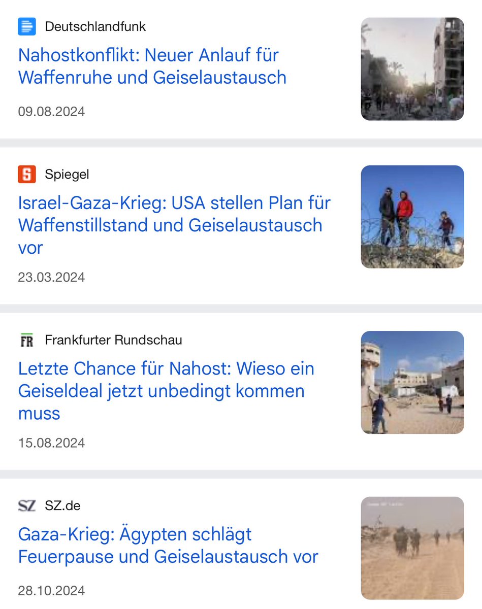 #Geiseltausch ? Seid Ihr eigentlich verrückt geworden?
Hat Israel Geiseln genommen?