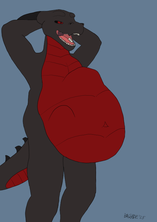 BashadeAmatin's tweet photo. Finally got myself to draw a simple vore picture after not drawing for a few months https://t.co/zIDTDETNVD