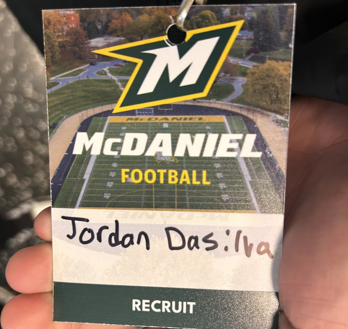Jordydc1's tweet photo. Thank you to the McDaniel coaching staff for hosting me during my visit! I truly enjoyed learning more about the program and experiencing the great campus environment. #GreenTerror https://t.co/yZ1lTQ7LMN