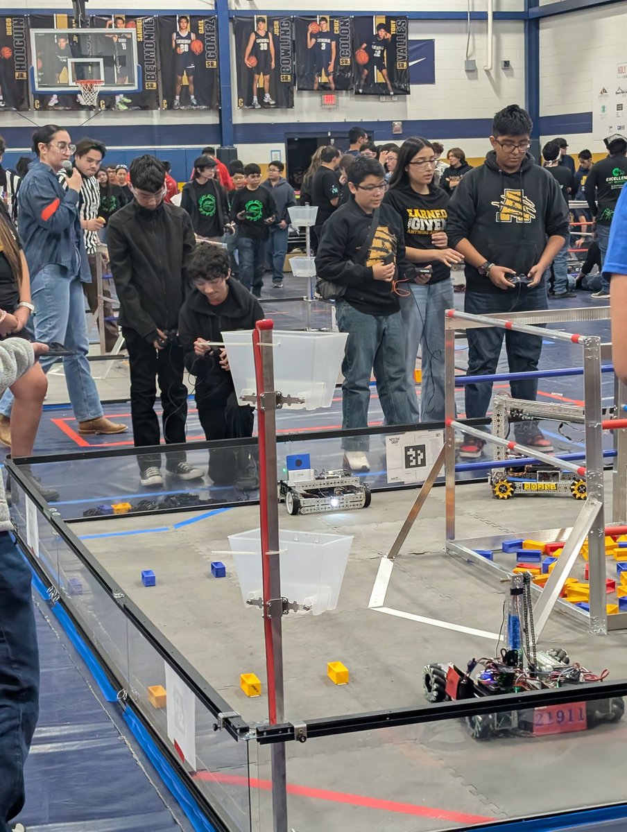 Nessy Benavidez (@nbenavidez_wsms) on Twitter photo CyberStallionz showed up to play with the big dogs today.
<a href="/Slider_Middle/">William D. Slider Middle School</a> robotics team competing at Cathedral High school at FTC League Play 3. Already planning for the finals in 2 weeks. CyberStallionz showed up to play with the big dogs today.
<a href="/Slider_Middle/">William D. Slider Middle School</a> robotics team competing at Cathedral High school at FTC League Play 3. Already planning for the finals in 2 weeks.