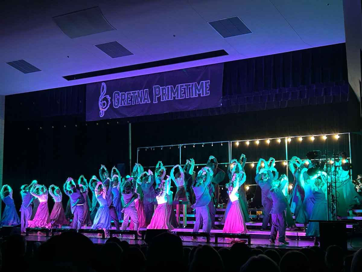 GretnaPrimetime's tweet photo. Gretna East’s Equinox show featuring Thomas Edison and the moral that anyone can change the world was electric!⚡️ 💡 https://t.co/0niGjDoMEd