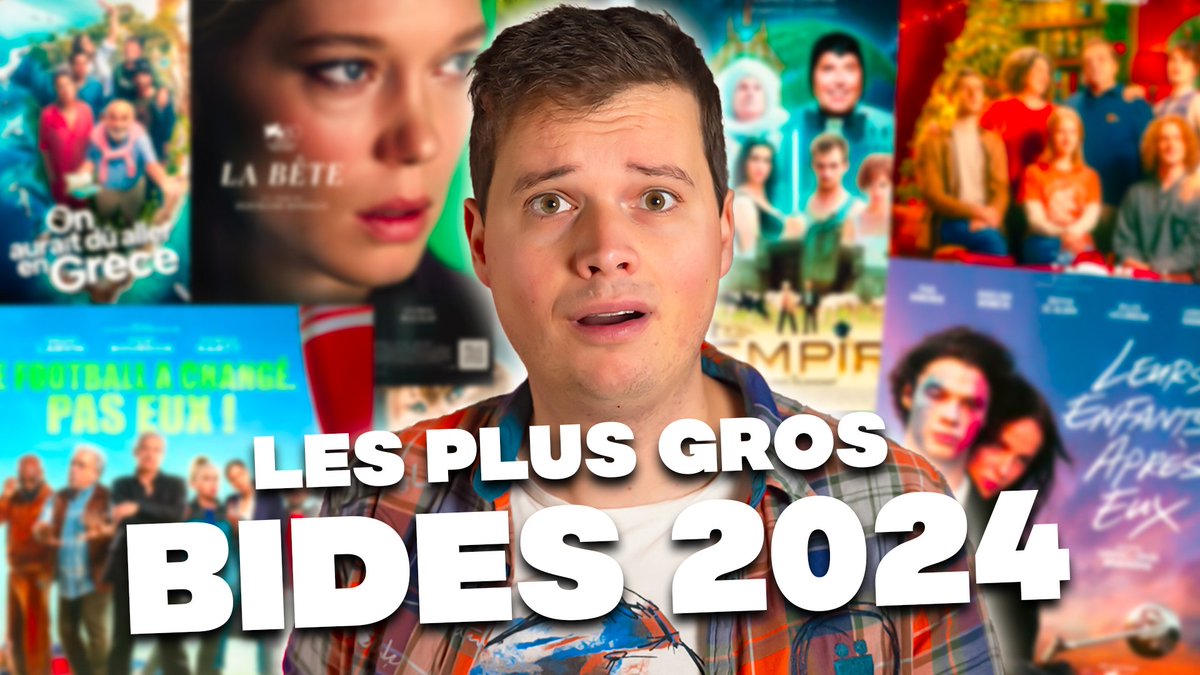 Nouvelle vidéo : Les plus gros échecs français au Box Office 2024

Têtes d'affiches has been, intrigue farfelue, mauvaise période, scénario à la ramasse,... On essaye de décrypter les raisons de leur échec.

La vidéo : youtu.be/O74bxUnynhw

J'espère qu'elle vous plaira !